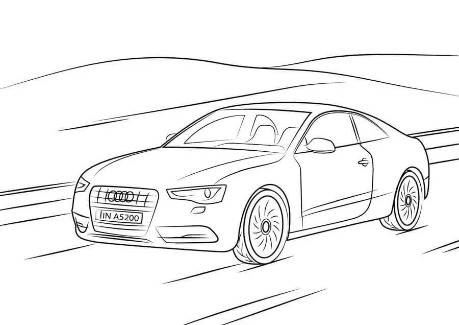 Kolorowanka Bezpłatne Obrazy Audi