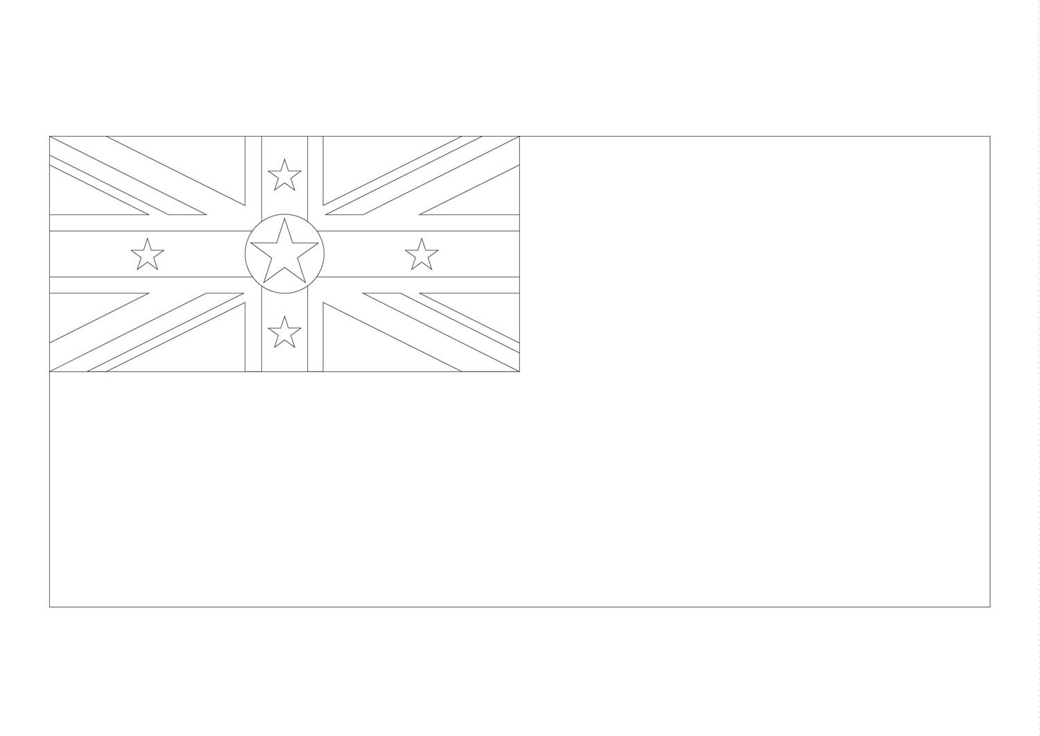 Kolorowanka Flaga Niue
