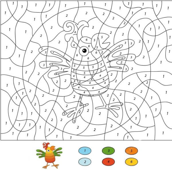 Kolorowanki Kolorowanie Według Numerów Tańczącej Papugi