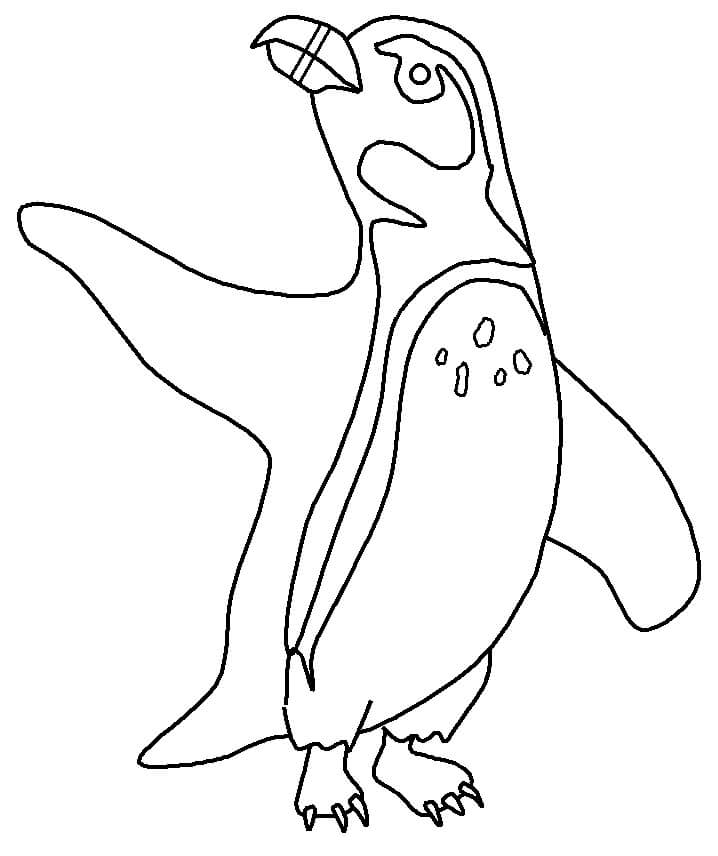 Kolorowanka Pingwiny Afrykańskie