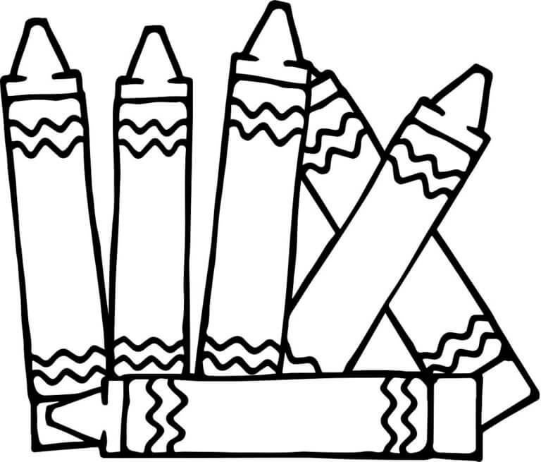 Color The Crayons Coloring Page