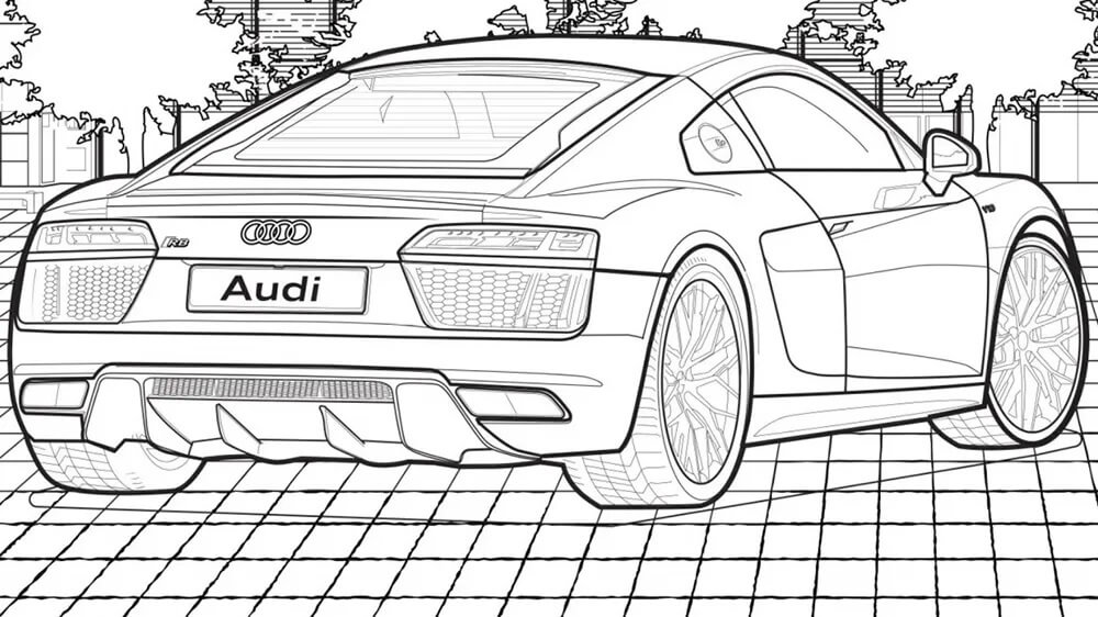 Kolorowanka Premiery Audi