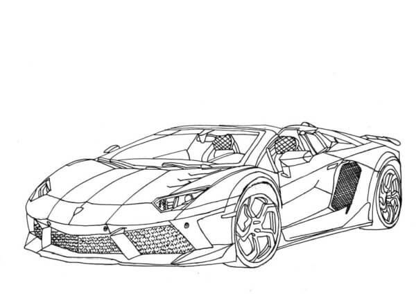 Kolorowanka Lamborghini 1