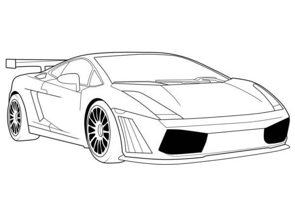 Kolorowanka Lamborghini 19