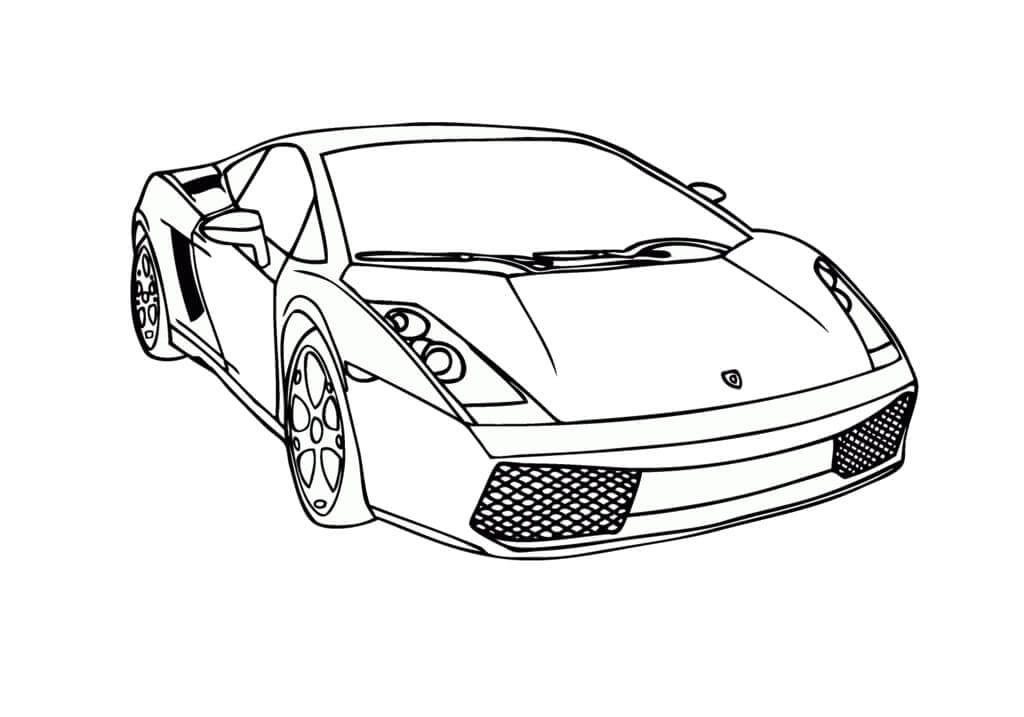 Kolorowanka Lamborghini 21
