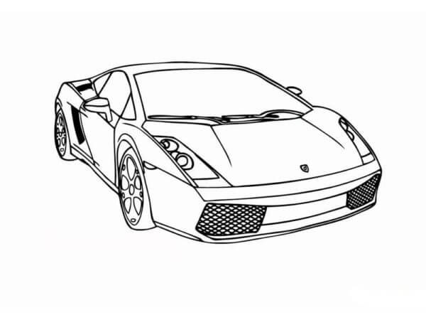 Kolorowanka Lamborghini 6