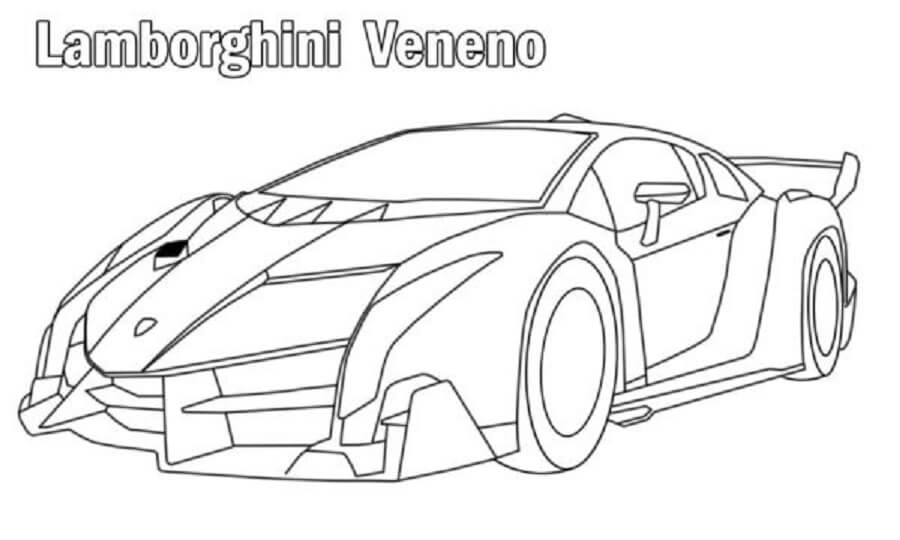 Kolorowanka Lamborghini Veneno