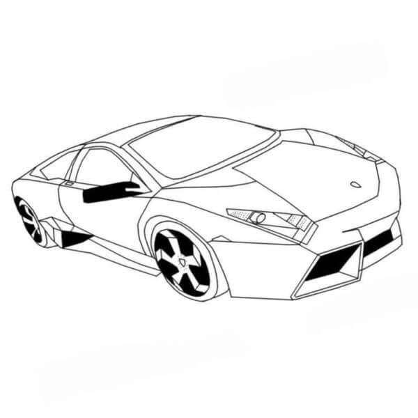 Kolorowanka Bezpłatny Projekt Lamborghini