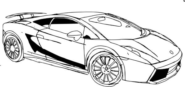 Kolorowanka Duże Lamborghini