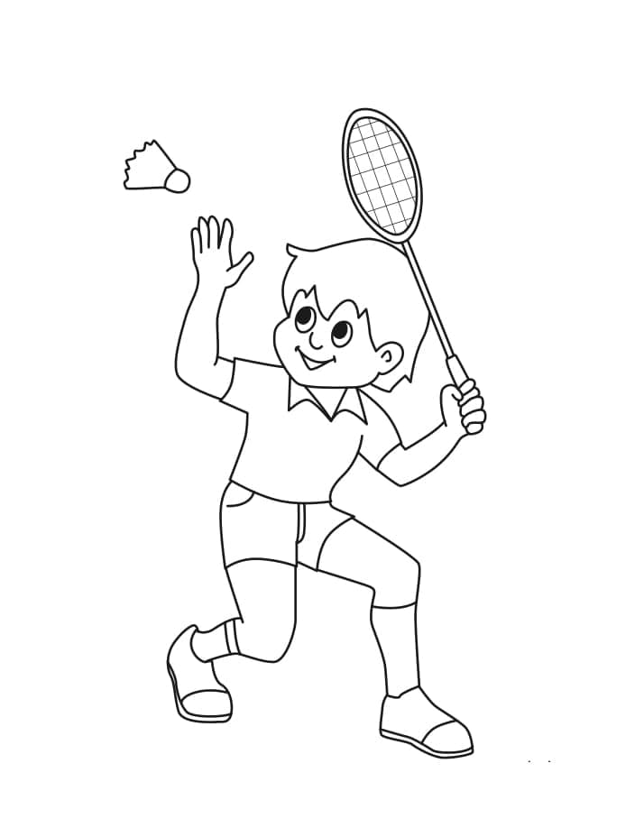 Kolorowanka Grać w Badmintona
