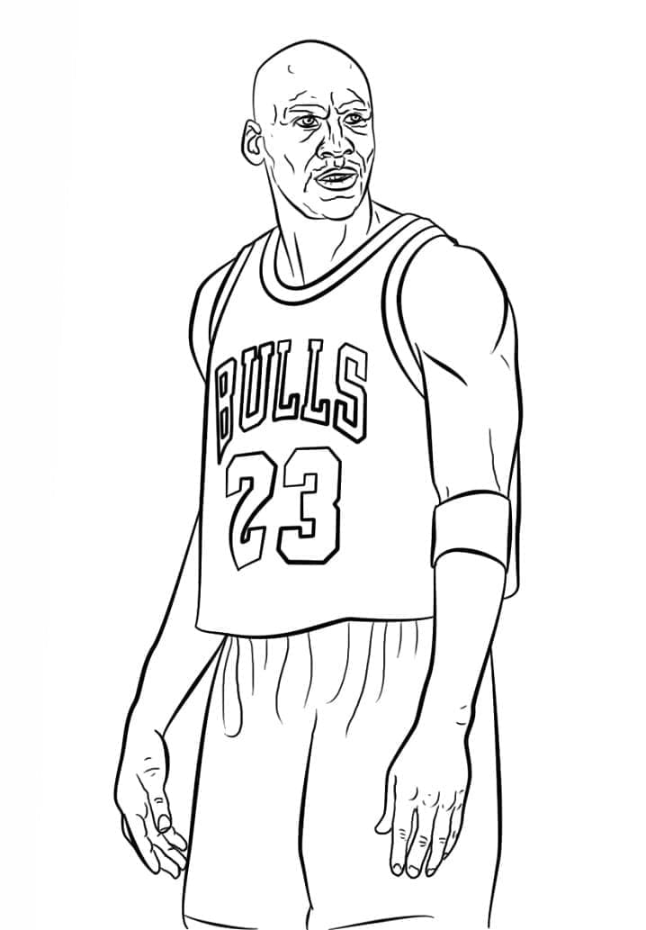 Kolorowanka Koszykarz Michael Jordan