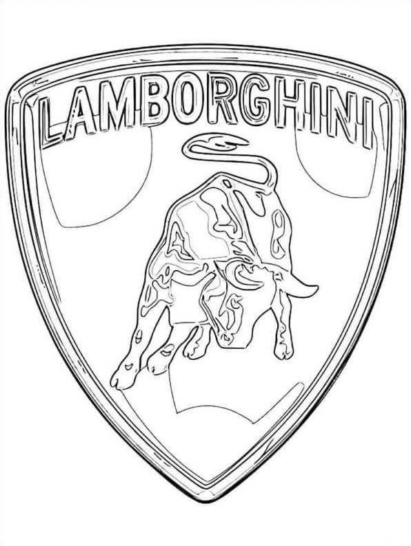 Kolorowanka Logo Lamborghini