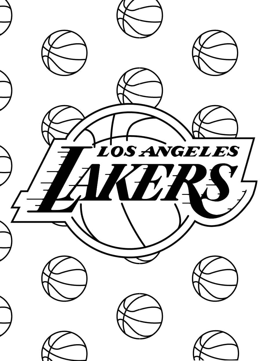 Kolorowanka Los Angeles Lakers
