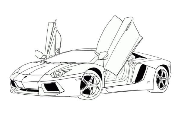 Kolorowanka Niesamowite Lamborghini Coupe