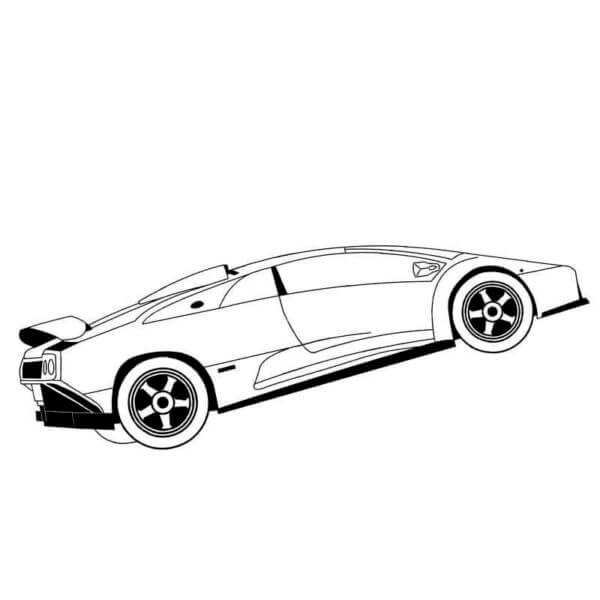 Kolorowanka Nietoperz Lamborghini