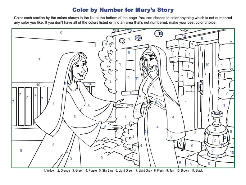 Kolorowanka Proste Kolorowanie Biblijne Według Numerów