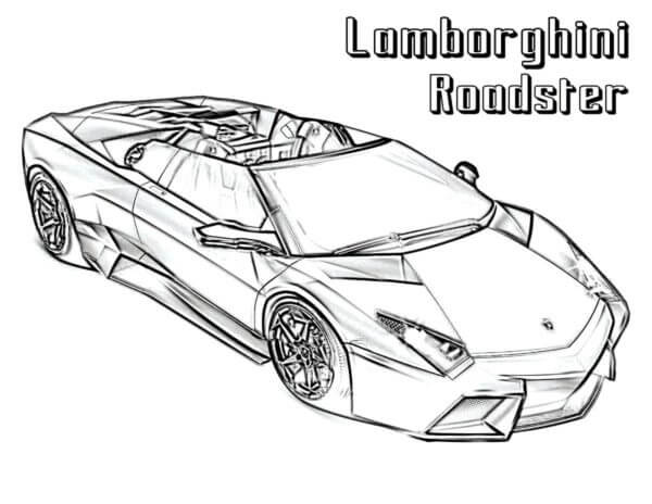 Kolorowanka Roadstera Lamborghini