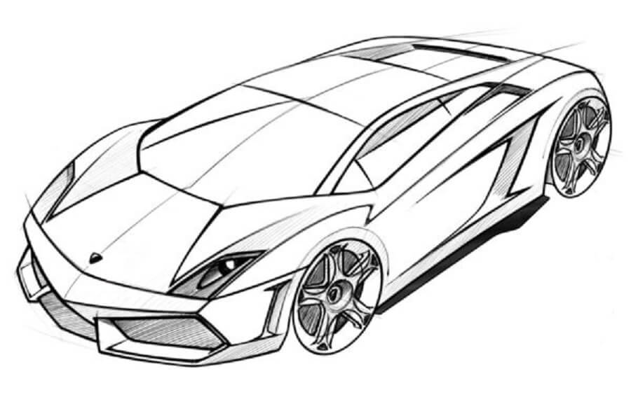 Kolorowanka Rysunek Lamborghini