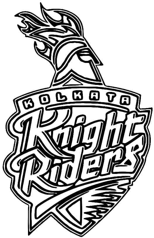 Kolorowanka Zespół Krykieta Kalkuta Knight Riders