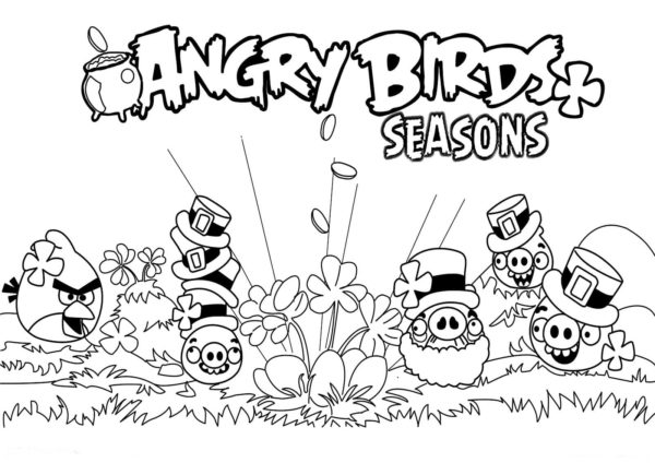Kolorowanka Fantastyczne Angry Birds
