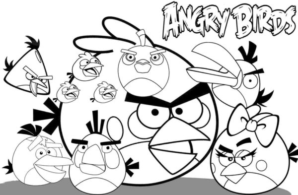 Kolorowanka Idealne Angry Birds