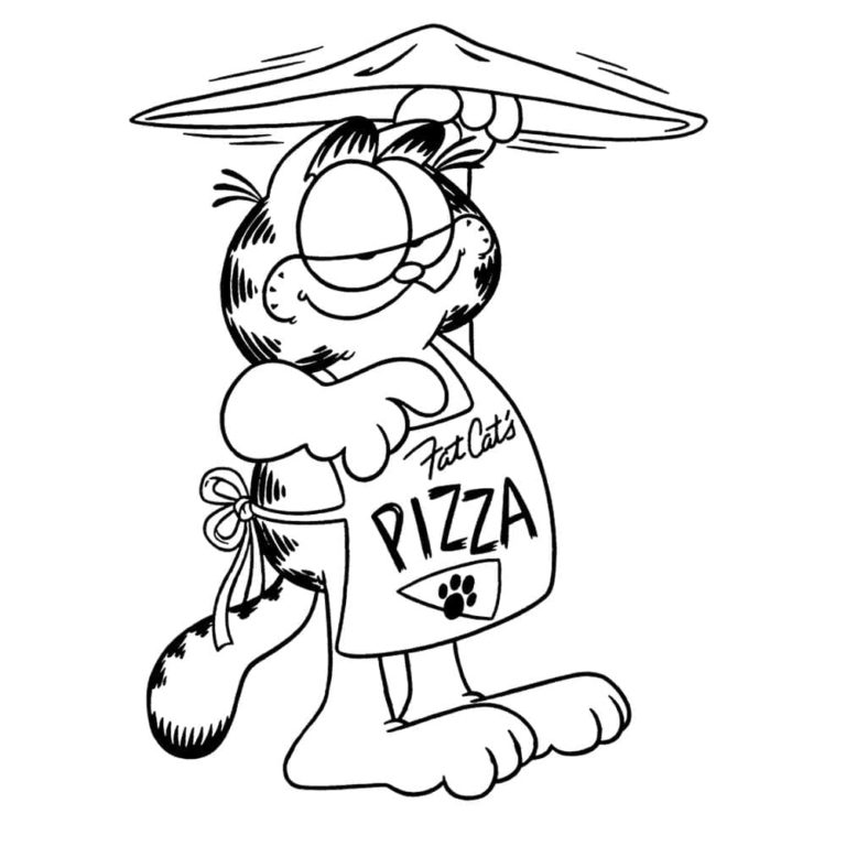 Kolorowanka Pizzera Garfielda
