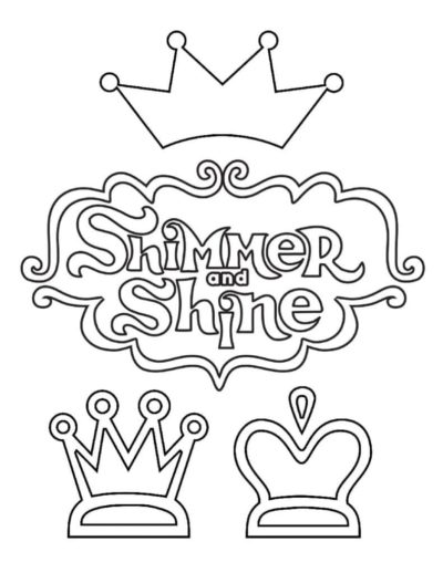 Kolorowanka Logo Shimmer i Shine