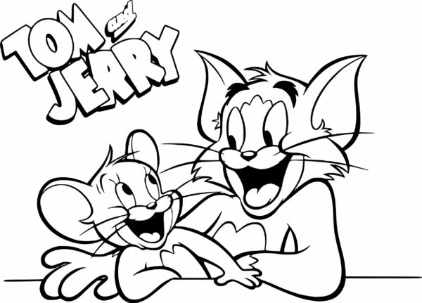 Kolorowanka Zabawny Tom i Jerry