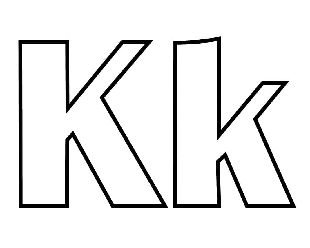 Kolorowanki Idealna Litera K