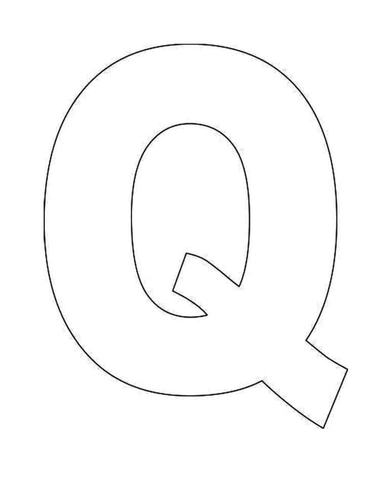 Kolorowanka Idealna Litera Q