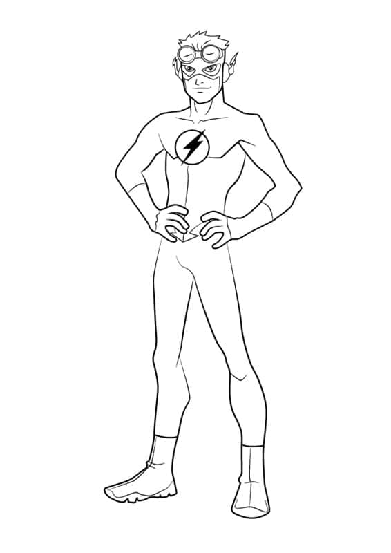 Kolorowanki Flash Wally West