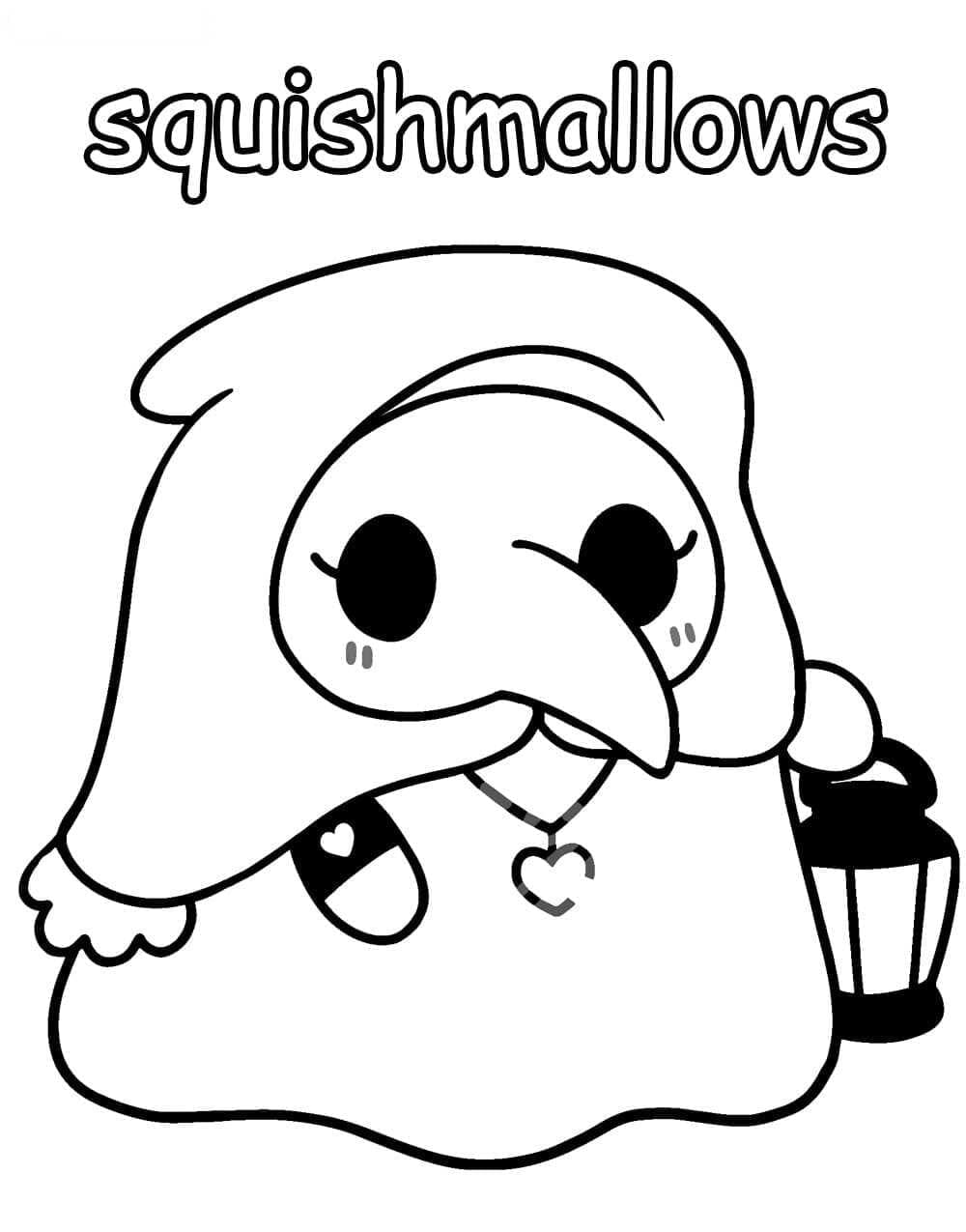 Kolorowanki Darmowe Squishmallows