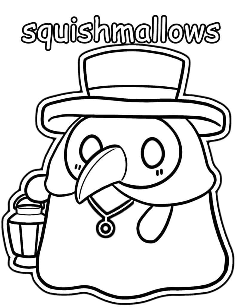 Kolorowanki Doktor Plagi Squishmallows
