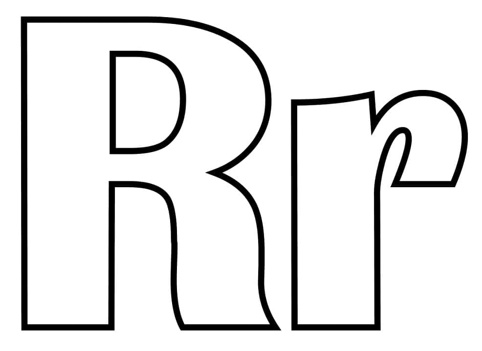 Kolorowanki Idealna Litera R