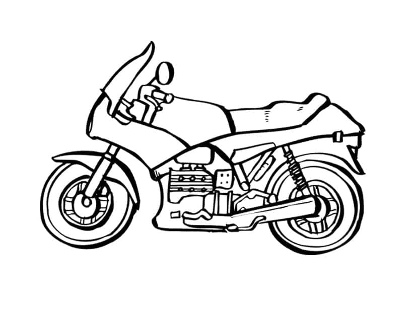 Kolorowanka Motocykl