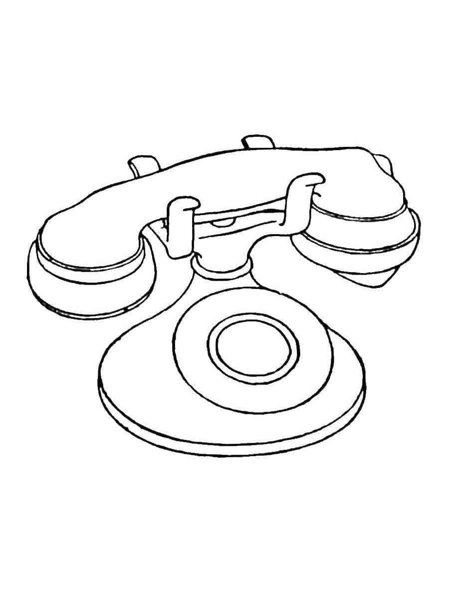 Kolorowanka Starożytny Telefon