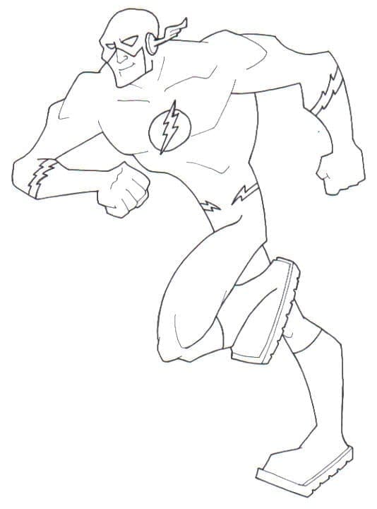 Kolorowanka superbohater Flash z DC