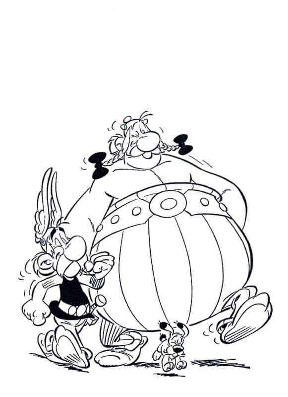 Kolorowanki Asterix, Obelix i Dogmatix