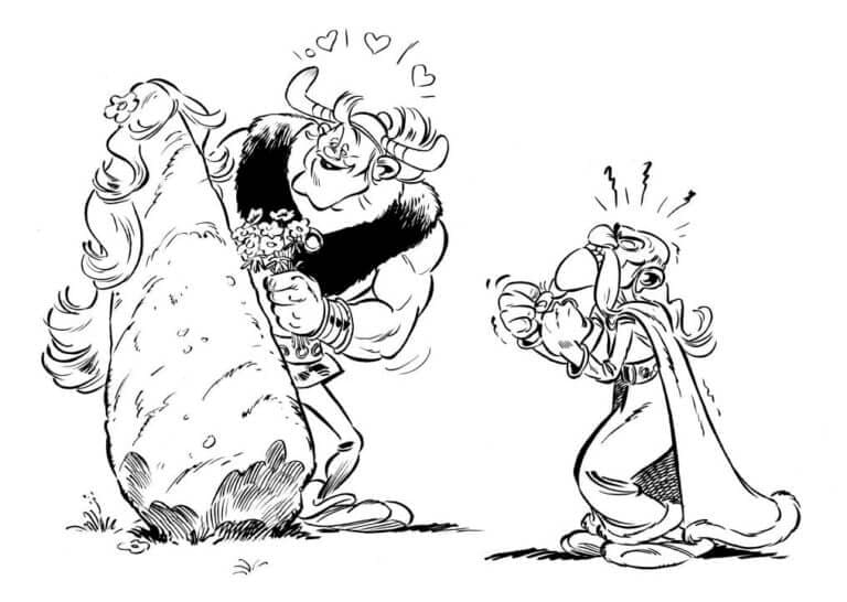 Kolorowanka Asterix i Obelix za darmo