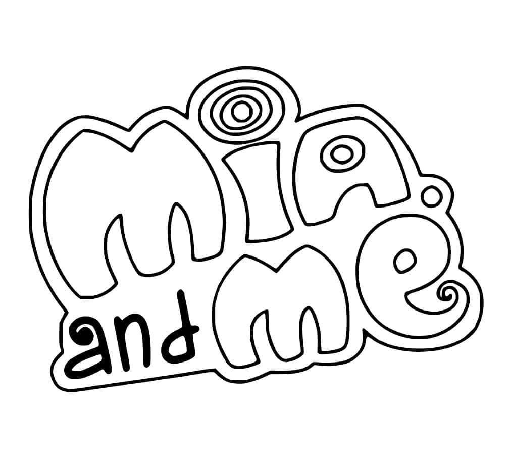 Kolorowanka Logo Mia i Ja