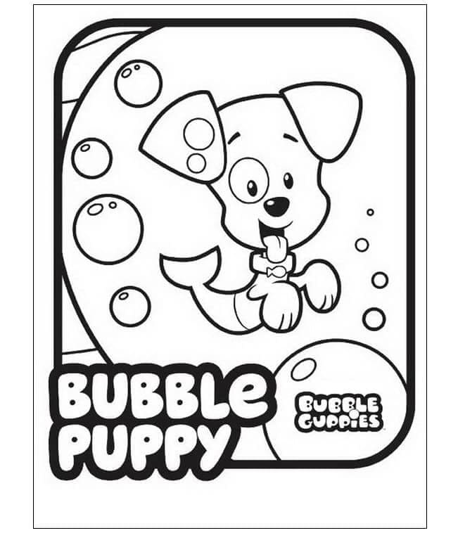 Kolorowanka Niegrzeczny Puppy Bubble