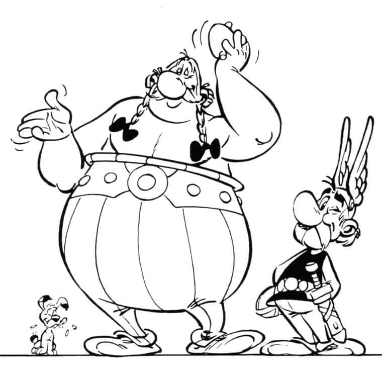 Kolorowanka Asterix i Obelix