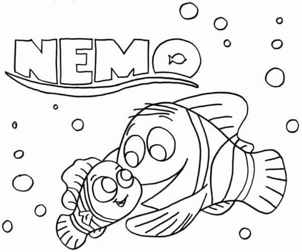 Kolorowanka Gdzie jest Nemo?