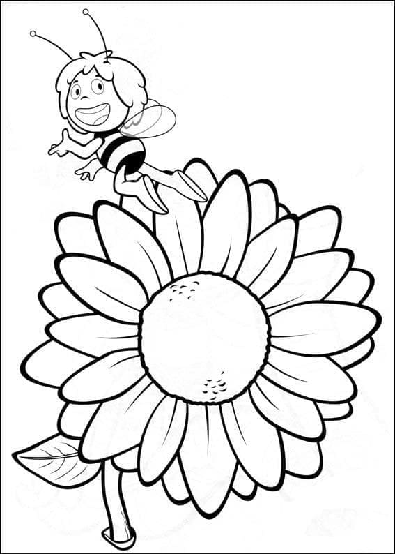 Kolorowanka Pszczółka Maja do druku dla dzieci