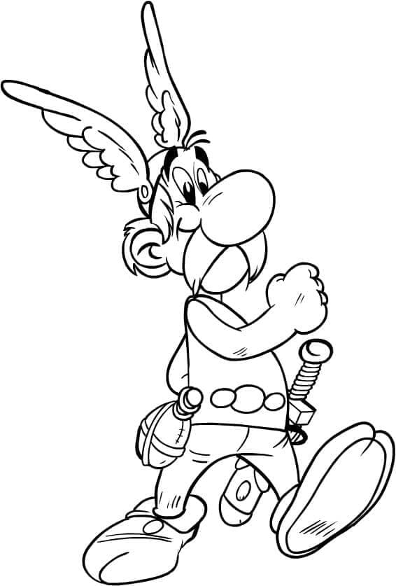 Kolorowanka Rycerz Asterix