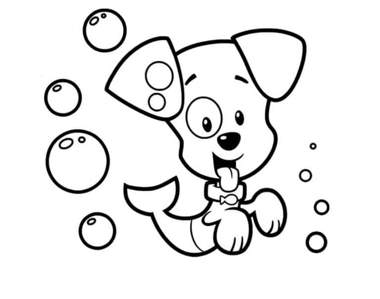 Kolorowanka Słodki Bubble Puppy