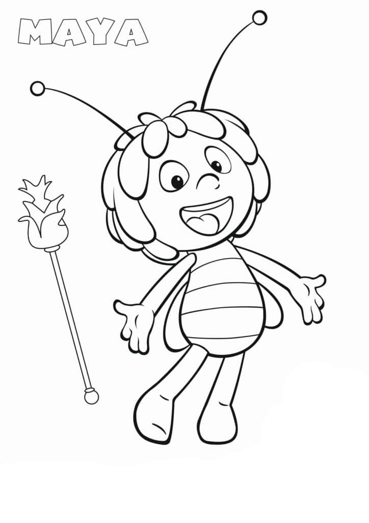 Kolorowanka Urocza Pszczółka Maja dla dziecka