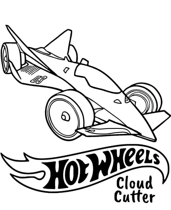 Kolorowanka Hot wheels Cloud Cutter