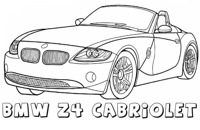Kolorowanki BMW Z4 kabriolet