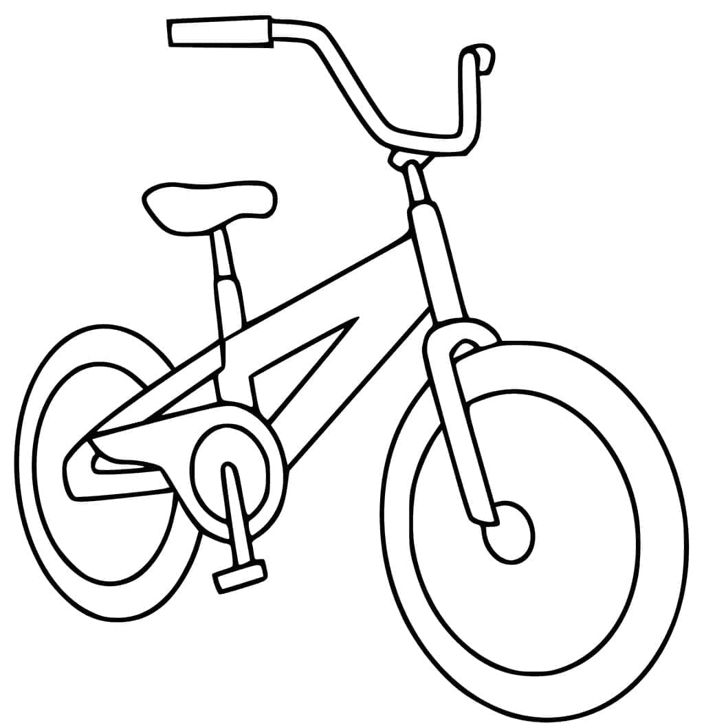 Kolorowanka Bezpłatny obraz roweru